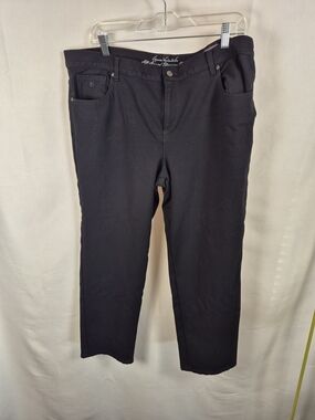 Womens GV Black Jeans - Classic Straight Fit 18w Short